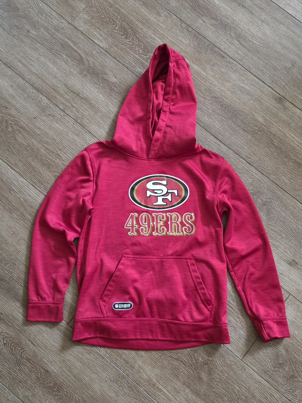 NFL Kids 49ERS Red Pullover Hoodie Youth Medium